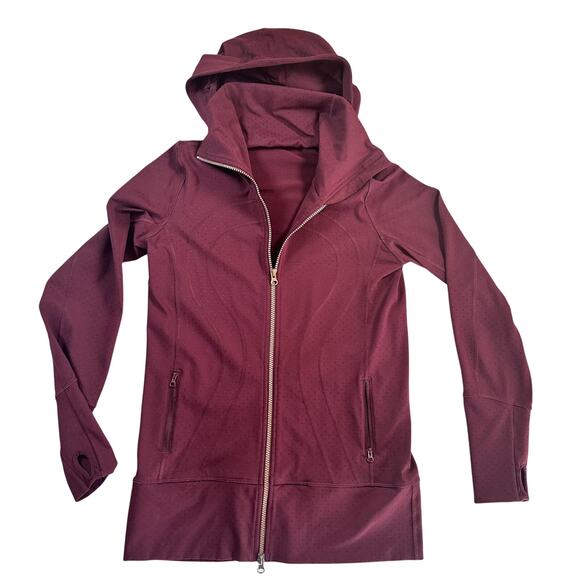 Lululemon Women's Stride Zip Up Jacket Size 8 Cranberry/Maroon - Picture 8 of 10